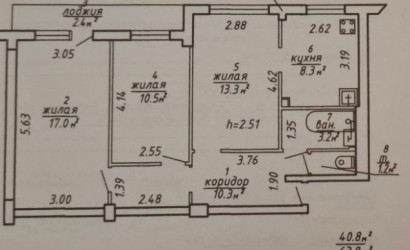 Купить 3-комнатную квартиру, Витебск, Смоленская, 5/1. Фото 9