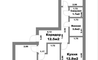 Купить 3-комнатную квартиру, Минск, Притыцкого ул., 25/Б(Фрунзенский район). Фото 26