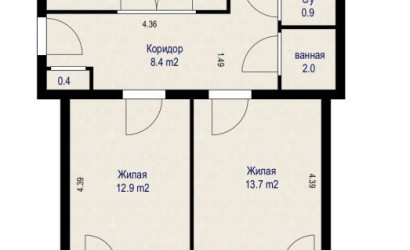 Купить 3-комнатную квартиру, Фаниполь, Комсомольская ул., 39. Фото 25