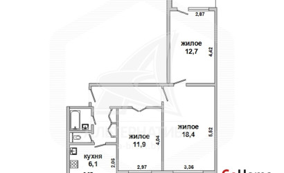 Купить 3-комнатную квартиру, Брест, Восток, ул. Московская. Фото 1