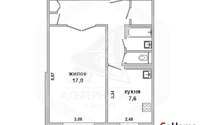 Купить 1-комнатную квартиру, Брест, Ковалево, ул. Волгоградская. Фото 11