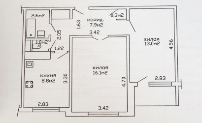 Купить 2-комнатную квартиру, Минск, Плеханова ул., 52/1 (Ленинский район). Фото 24
