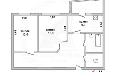 Купить 2-комнатную квартиру, Брест, Дубровка, ул. Лейтенанта Рябцева. Фото 1