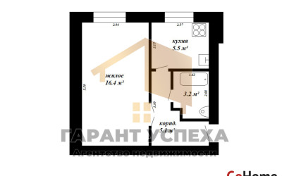 Купить 1-комнатную квартиру, Брест, ул. Халтурина, д. . Фото 9