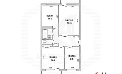 Купить 3-комнатную квартиру, Малорита, , . Фото 9