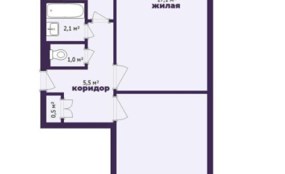 Купить 2-комнатную квартиру, Слуцк, Социалистическая ул., 140. Фото 2