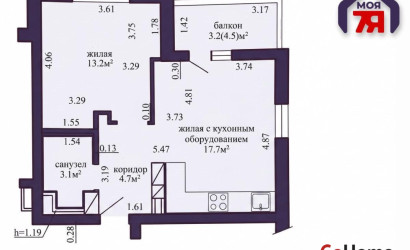 Купить 2-комнатную квартиру, Минск, Разинская ул., 4 (Московский район). Фото 22