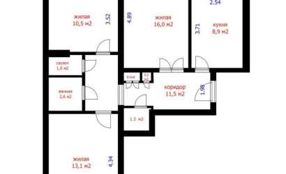 Купить 3-комнатную квартиру, Минск, Логойский тракт, 9 (Советский район). Фото 29