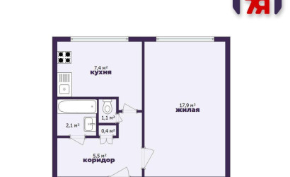 Купить 1-комнатную квартиру, Минск, Мавра ул., 56 (Фрунзенский район). Фото 20