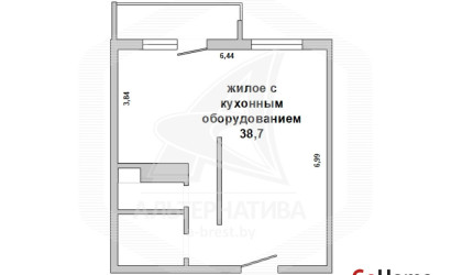 Купить 1-комнатную квартиру, Брест, Лт. рябцева, ул. Лейтенанта Рябцева. Фото 9