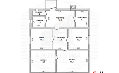 Купить дом, Лука, Остромичский с/с, 11.73 соток. Фото 1