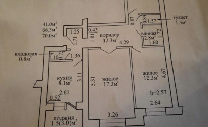 Купить 3-комнатную квартиру, Новополоцк, Молодежная ул., 207/2. Фото 17