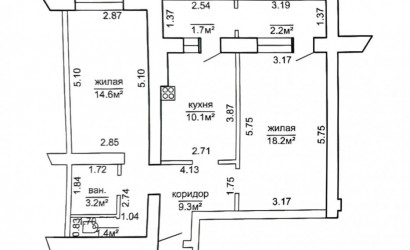 Купить 2-комнатную квартиру, Слобода, Машерова ул., 3. Фото 5
