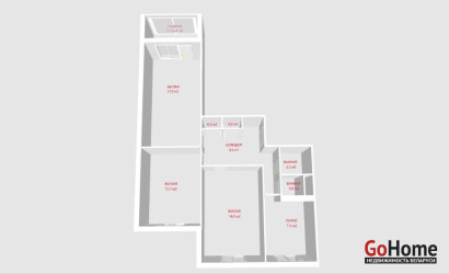 Купить 3-комнатную квартиру, Минск, Слободская ул., 65 (Московский район). Фото 2