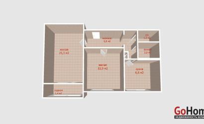 Купить 2-комнатную квартиру, Минск, Казинца ул., 43 (Октябрьский район). Фото 1