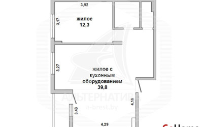 Купить 2-комнатную квартиру, Брест, Ковалево, ул. Октябрьской Революции. Фото 1