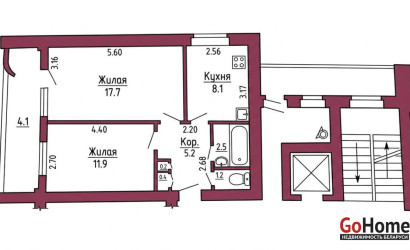 Купить 2-комнатную квартиру, Гродно, 2-й Белуша, 3. Фото 13