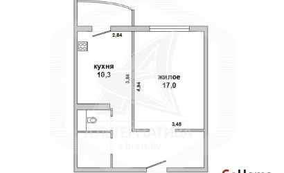 Купить 1-комнатную квартиру, Брест, Вулька, ул. Подгородская. Фото 1