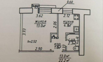 Купить 1-комнатную квартиру, Витебск, Фрунзе просп., 63/1. Фото 9