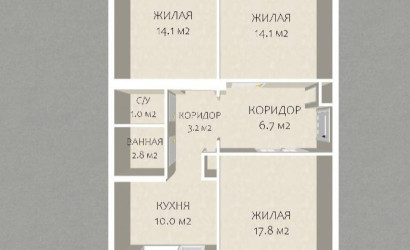 Купить 3-комнатную квартиру, Сеница, Набережная, 82. Фото 20