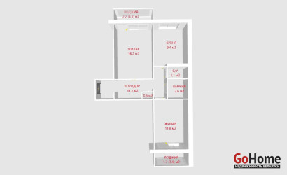 Купить 2-комнатную квартиру, Минск, Одинцова ул., 49 (Фрунзенский район). Фото 8