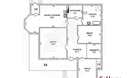 Купить дом, Кобрин, г. Кобрин, 15 соток. Фото 1