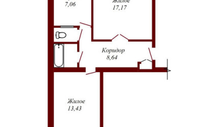 Купить 2-комнатную квартиру, Пинск, Первомайская, 139. Фото 8