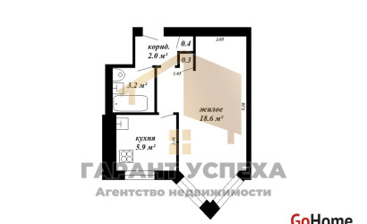 Купить 1-комнатную квартиру, Брест, просп. Машерова, д. . Фото 7