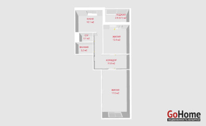 Купить 2-комнатную квартиру, Минск, Ельских ул., 2 (Московский район). Фото 25