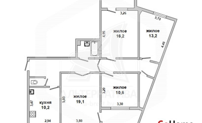 Купить 4-комнатную квартиру, Брест, Восток, ул. Московская. Фото 1