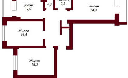 Купить 3-комнатную квартиру, Брест, ул. Московская, д. . Фото 11