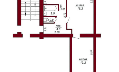 Купить 2-комнатную квартиру, Гродно, Калиновского, 5. Фото 16