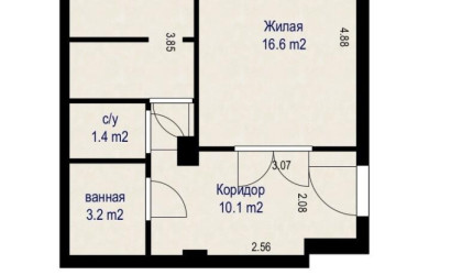 Купить 1-комнатную квартиру, Минск, Независимости просп., 83 (Первомайский район). Фото 25