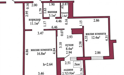Купить 2-комнатную квартиру, Гродно, Валентины Макаровой, 14. Фото 14