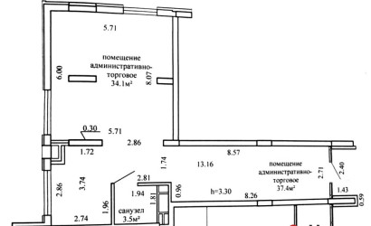 Аренда офиса, Гродно, Советских Пограничников, 57,  75 кв.м.. Фото 6