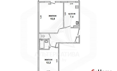 Купить 2-комнатную квартиру, Дивин, , . Фото 7