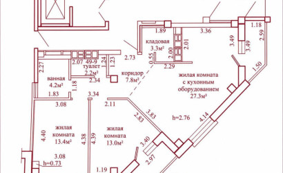 Купить 3-комнатную квартиру, Гродно, Воинов-Интернационалистов, 16. Фото 19