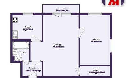 Купить 2-комнатную квартиру, Минск, Чкалова ул., 31 (Октябрьский район). Фото 23