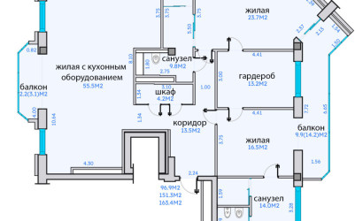 Купить 3-комнатную квартиру, Минск, Киселёва, 17(Центральный район). Фото 2