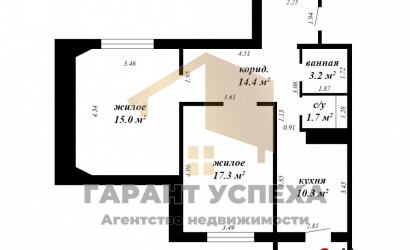 Купить 2-комнатную квартиру, Брест, Махновича. Фото 14