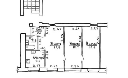 Купить 3-комнатную квартиру, Гродно, Волковича, 25. Фото 14