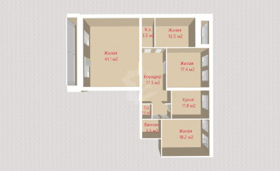 Купить 4-комнатную квартиру, Минск, Стариновская ул., 3 (Первомайский район). Фото 27