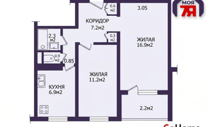 Купить 2-комнатную квартиру, Минск, Славинского ул., 17(Первомайский район). Фото 21