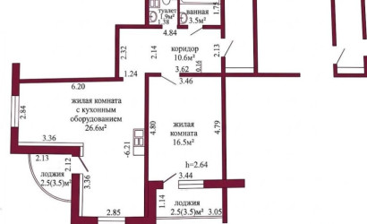 Купить 2-комнатную квартиру, Гродно, Старомалыщинская, 110. Фото 4