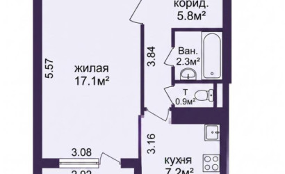 Купить 1-комнатную квартиру, Минск, Космонавтов ул., 48 (Московский район). Фото 16