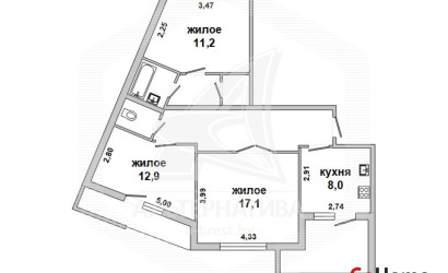Купить 3-комнатную квартиру, Брест, Дубровка, ул. Сосновая. Фото 1