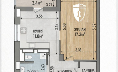 Купить 1-комнатную квартиру, Минск, Литературная, 22(Советский район). Фото 13