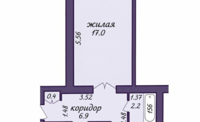Купить 2-комнатную квартиру, Солигорск, Ленина ул., 26. Фото 19