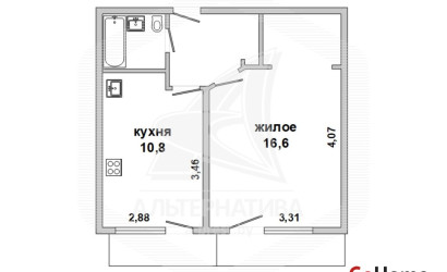 Купить 1-комнатную квартиру, Брест, Центр, наб. Франциска Скорины. Фото 12