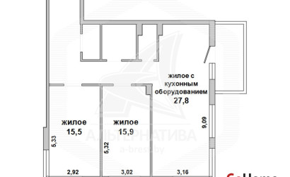 Купить 3-комнатную квартиру, Брест, Центр, ул. Кирова. Фото 22